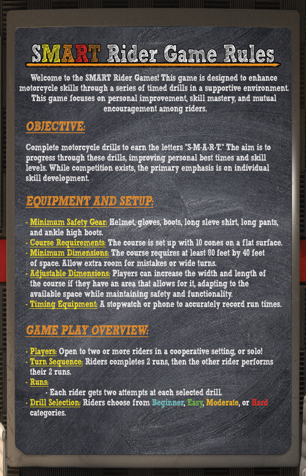 The SMART Rider Games
