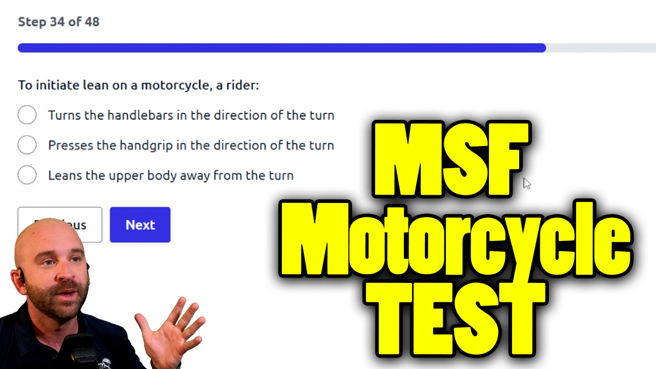 MSF Motorcycle Practice Test Walkthrough (Real Questions Explained)